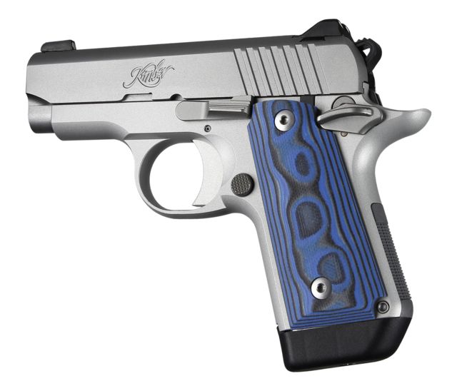 Hogue Kimber Micro .380 Ambidextrous Grip Smooth G10 Blue Lava - Hogue