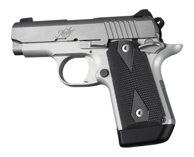 Hogue Kimber Micro 9 Ambidextrous Grip Checkered G10 Black - Hogue