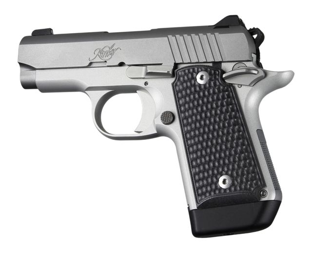 Hogue Kimber Micro 9 Ambidextrous Grip Piranha G10 Black - Hogue