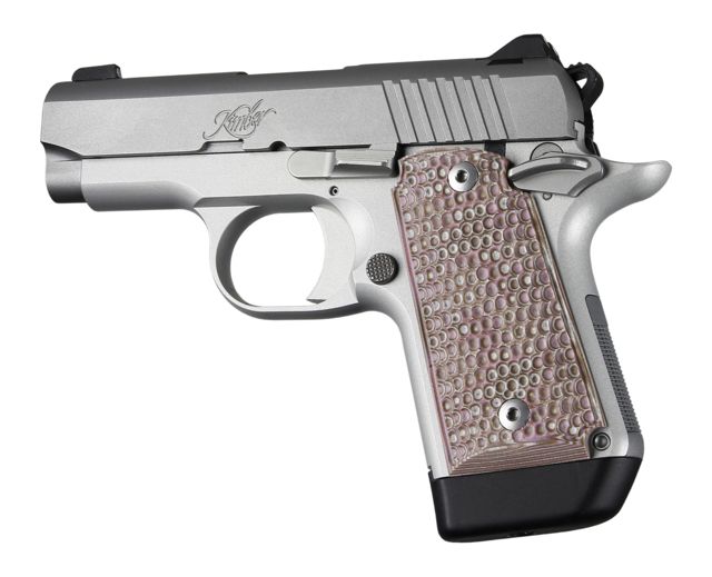 Hogue Kimber Micro 9 Ambidextrous Grip Piranha G10 Pink Lava - Hogue