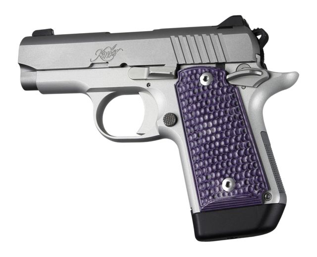Hogue Kimber Micro 9 Ambidextrous Grip Piranha G10 Purple Lava - Hogue