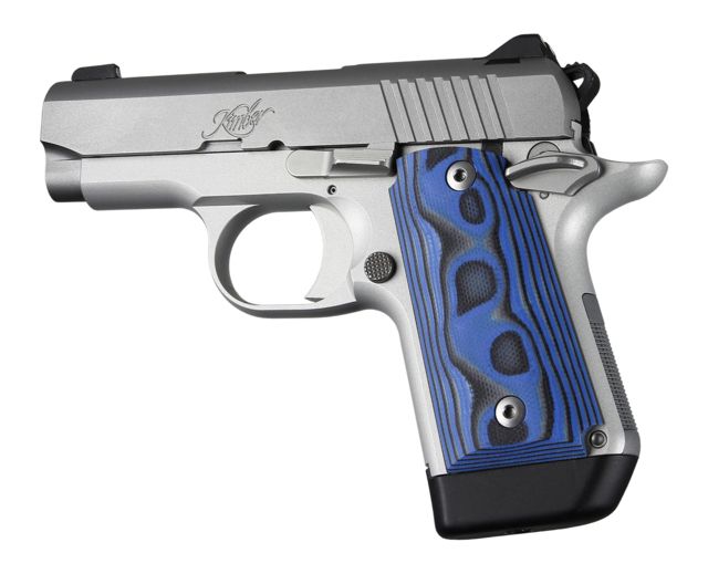 Hogue Kimber Micro 9 Ambidextrous Grip Smooth G10 Blue Lava - Hogue