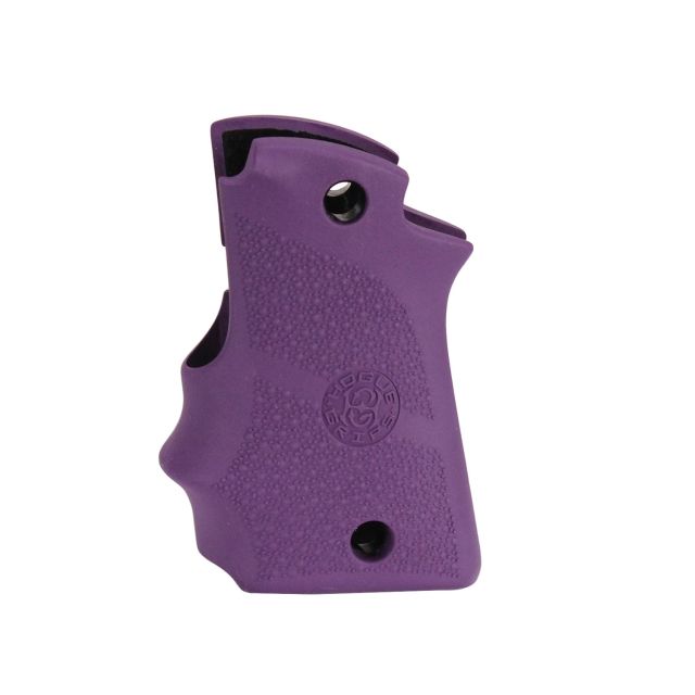 Hogue Kimber Micro 9 Ambidextrous Safety Rubber Grip with Finger Grooves Purple - Hogue