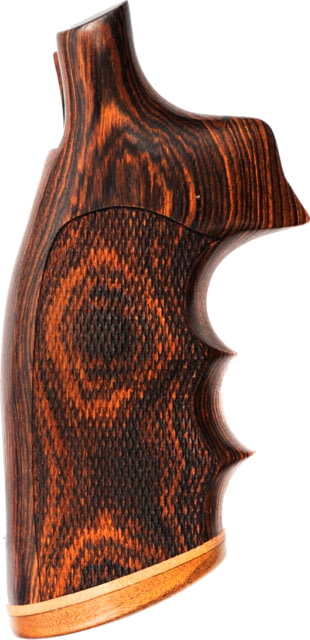 Hogue Kingwood Stripe Cap Grip Checkered - Taurus Med. & Lg. Sq. Butt - Hogue