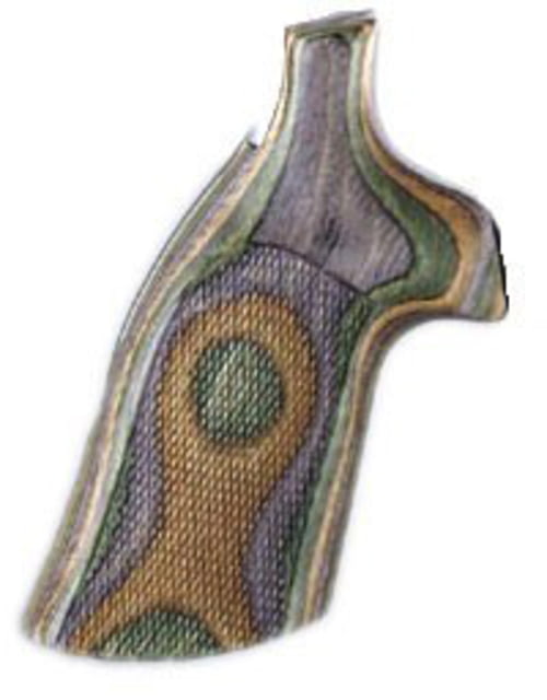 Hogue Lamo Camo No Finger Groove Checkered Grip - GP100/Super Redhawk - Hogue