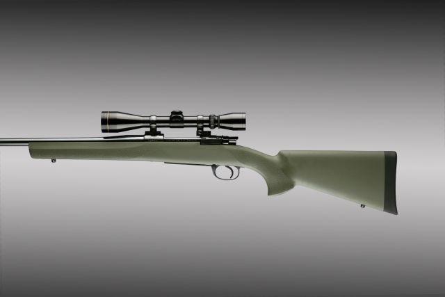 Hogue Mauser 98 Military and Sporter actions Full Bed Block Stock OD Green - Hogue