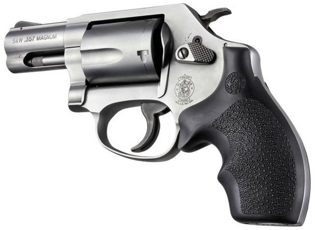Hogue Monogrip Rubber Grip S&W J Frame Round Butt Bantam
