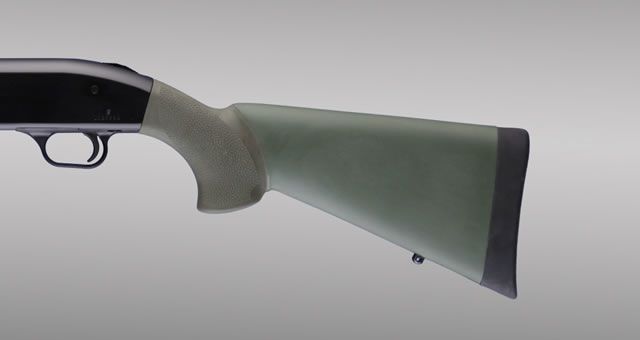 Hogue Mossberg 500 OverMolded Shotgun Stock OD Green - Hogue