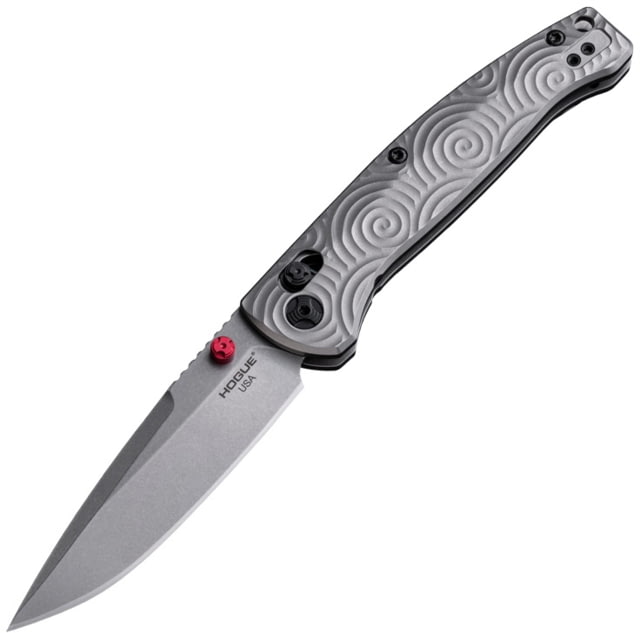 Hogue Mysto Collectors Folding Knife 3.4in CPM MagnaCut Stainless Steel Clip Point 6AL-4V Titanium Handle - Hogue