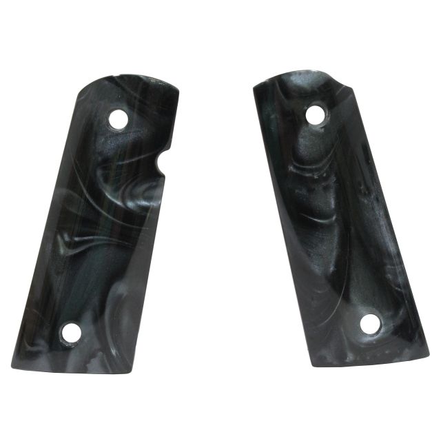 Hogue Officers Black Pearlized-Polymer S&A Mag-Well Safety Cut Ambidextrous - Hogue