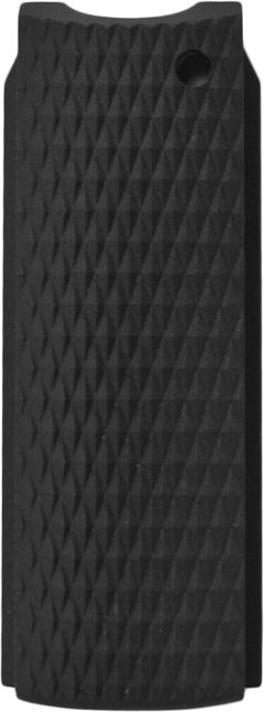 Hogue Officers Mod. Aluminum Mainspring Housing Checkered Gun Grip Flat Matte Black - Hogue