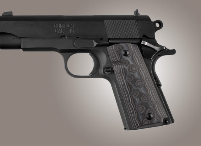 Hogue Officers Model G-10 - G-Mascus Black/Gray - Hogue