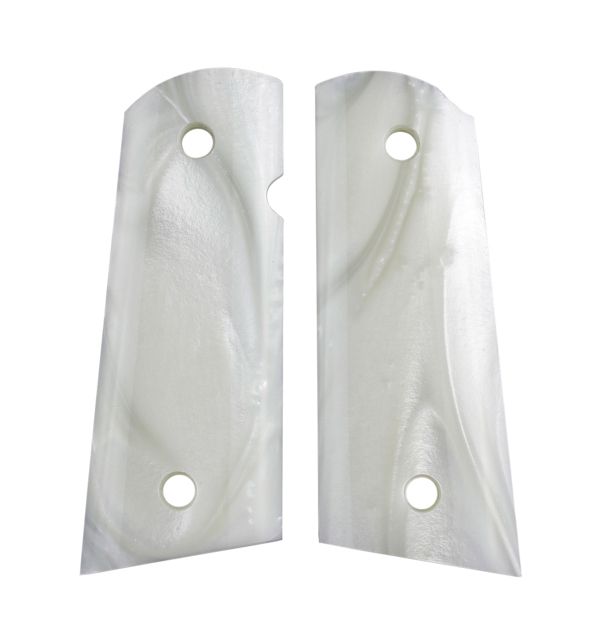 Hogue Officers White Pearlized-Polymer S&A Mag-Well Safety Cut Ambidextrous - Hogue