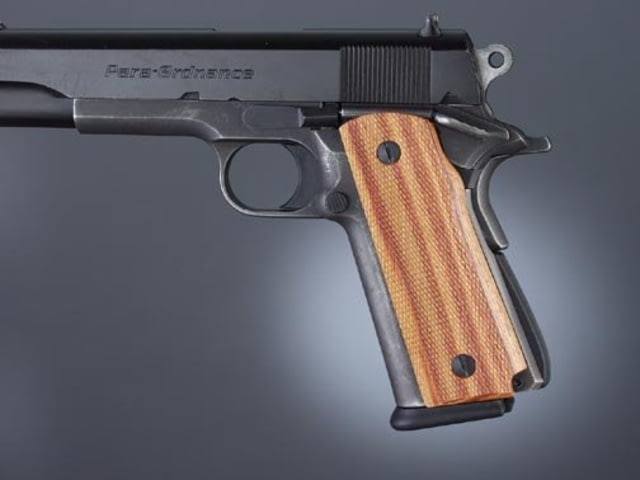 Hogue Para Ordnance P-10 Tulipwood Checkered - Hogue