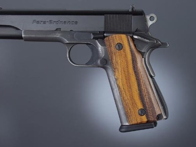Hogue Para Ordnance P-14 Coco Bolo Checkered - Hogue