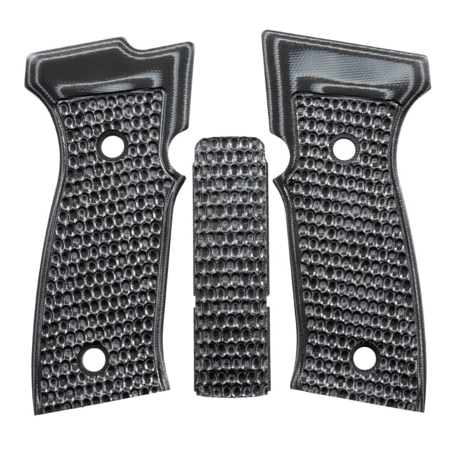 Hogue Piranha AXG Flat Grip Panels & Msh Sig Sauer P320 Black - Hogue
