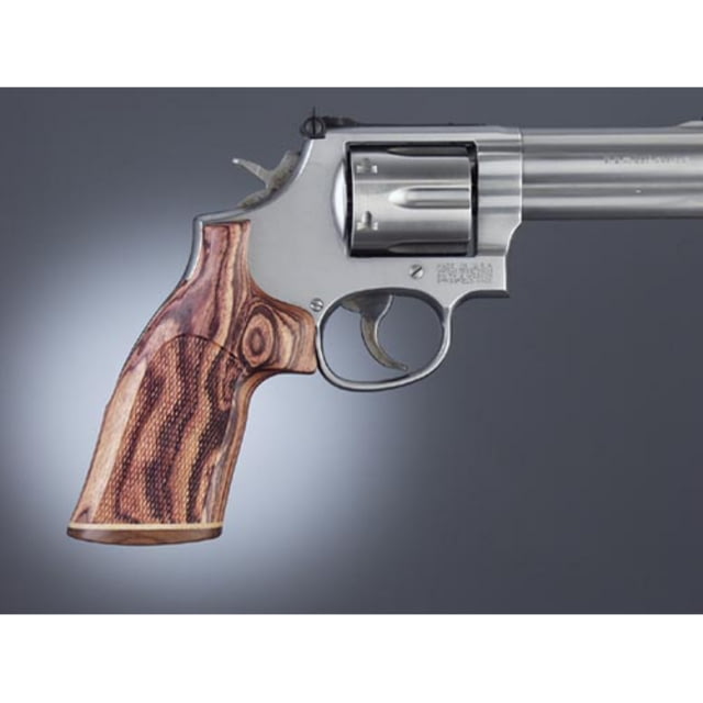 Hogue Python Kingwood No Finger Groove Stripe/Cap Checkered - Hogue