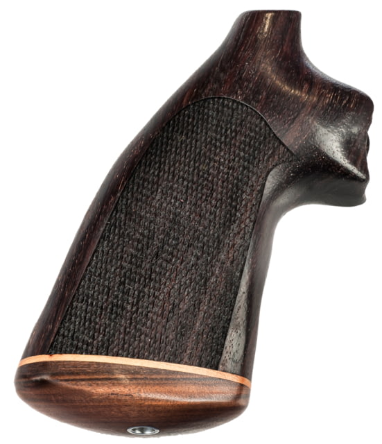 Hogue Python Rosewood No Finger Groove Stripe/Cap Checkered - Hogue