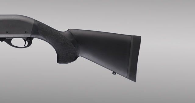 Hogue Remington 870 20 GA. OverMold Shotgun Stock 12in. L.O.P. Black - Hogue