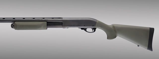 Hogue Remington 870 OverMolded Shotgun Stock Kit w/Forend OD Green - Hogue