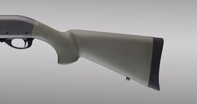 Hogue Overmolded Shotgun Stock for Remington 870 OD Green - Hogue