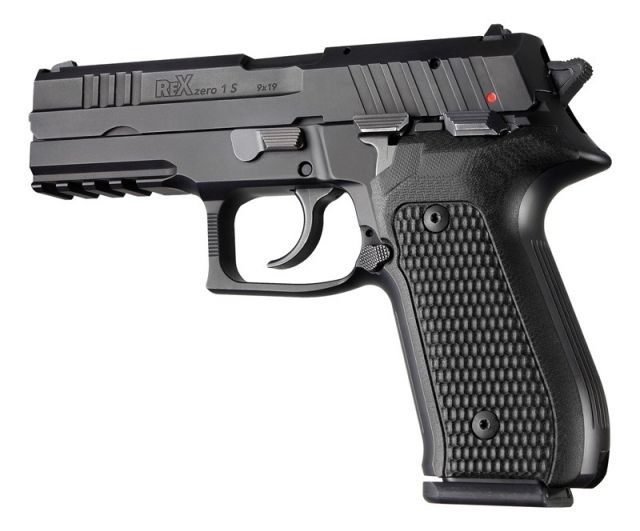 Hogue Rex Zero 1 Grip Piranha G10 Black - Hogue