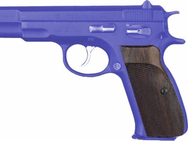 Hogue CZ-75 TZ-75 P-9 Rosewood Checkered - Hogue