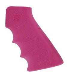 Hogue AR-15/M-16 Rubber Grip with Finger Grooves Pink