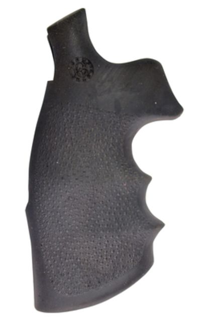 Hogue Rubber Conversion Grip - S&W N Frame Round Butt w/ Finger Grooves