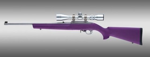 Hogue Ruger 10/22 Rubber OverMold Stock w/ STD Barrel Channel Purple