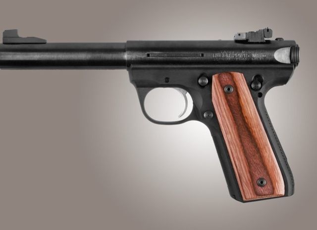 Hogue Ruger 22/45 Rimfire Pistol GripRose Lam - Hogue