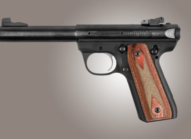 Hogue Ruger 22/45 Rimfire Pistol GripRose Lam Checkered - Hogue