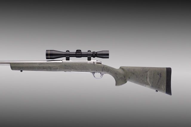 Hogue Ruger 77 MKII S.A. Heavy/Varmint Barrel Full Bed Block Stock Ghillie Green - Hogue