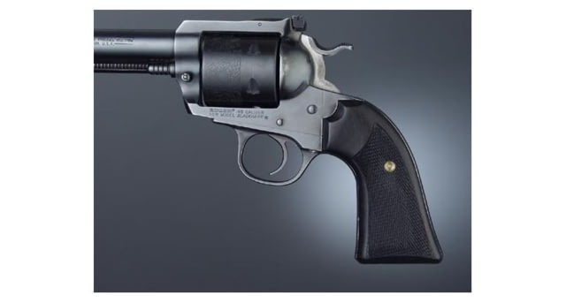 Hogue Ruger Bisley Ebony Cowboy Panels Checkered - Hogue