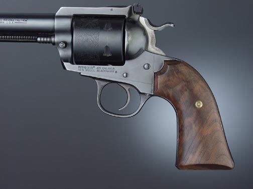 Hogue Gun Grip Walnut Cowboy Panels - Ruger Bisley