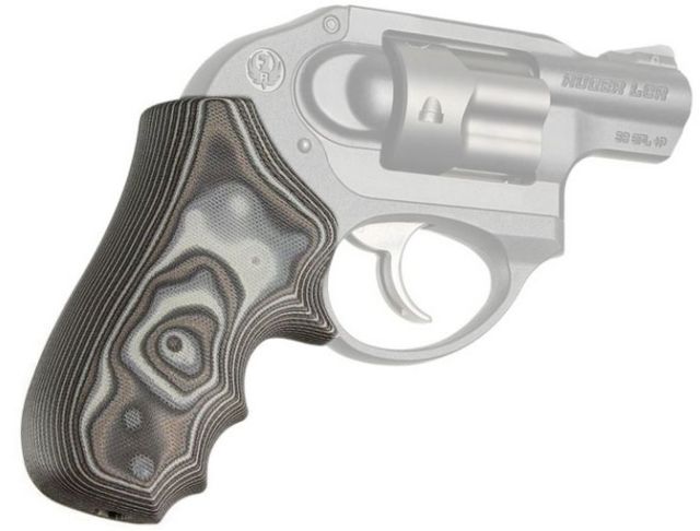 Hogue Ruger LCR Enclosed Hammer Smooth G10 G-Mascus Black/Gray - Hogue