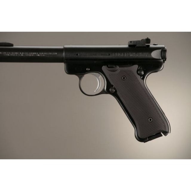 Hogue Ruger MK II / MK III Checkered G-10 - Solid Black