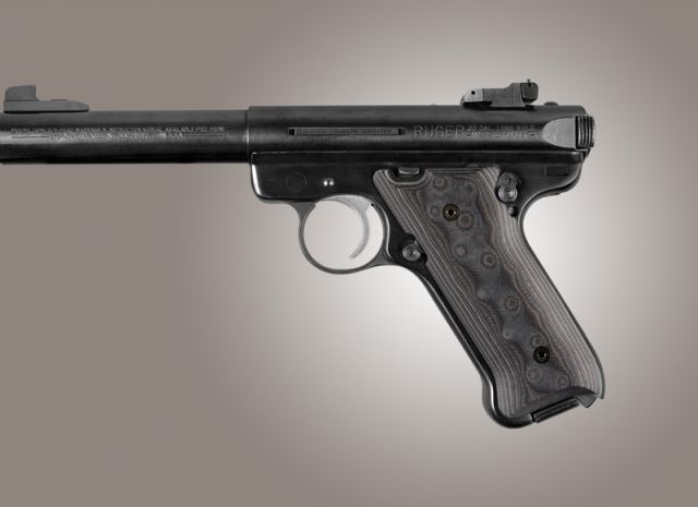 Hogue Ruger MK II / MK III G-10 - G-Mascus Black/Gray - Hogue