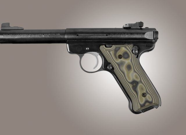 Hogue Ruger MK II / MK III G-10 - G-Mascus OD Green Camo