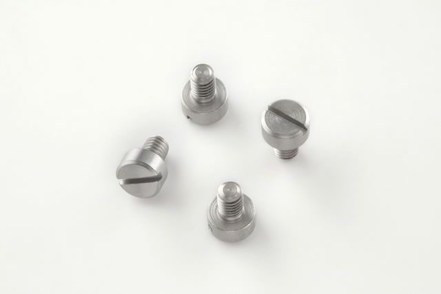 Hogue Ruger MK II MK III Screws 4 Slotted Stainless Finish Grip - Hogue