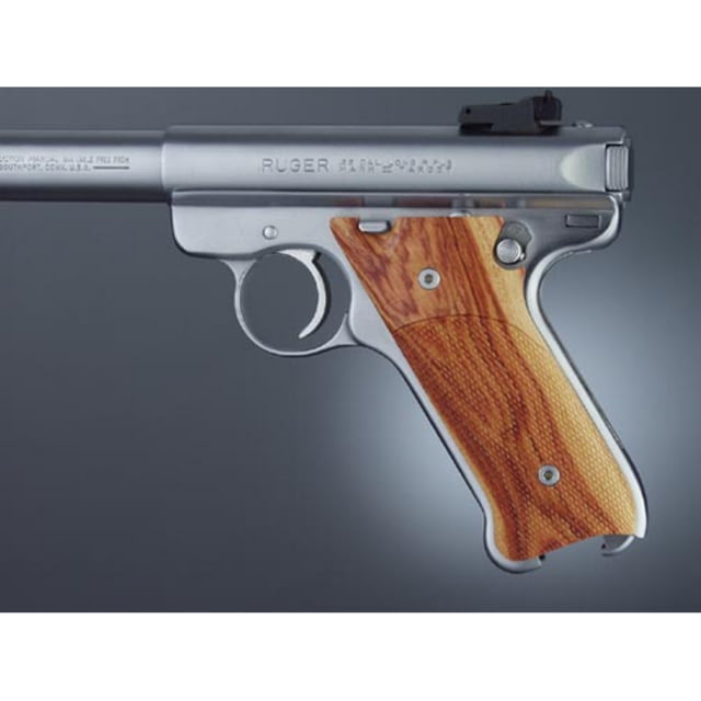 Hogue Ruger MK II Tulipwood L. Hand Thumb Rest Checkered - Hogue