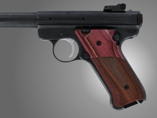 Hogue Ruger MK III Rose Laminate Checkered - Hogue