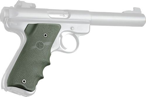 Hogue Ruger MKII/MKIII Rubber Grip w/Finger GroovesOD Green