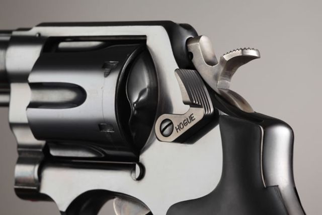 Hogue S&W Short Cylinder Release Stainless Steel Blued