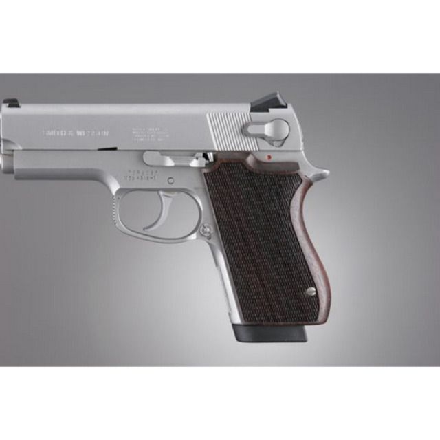 Hogue S&W 4516 series Rosewood Ck Checkered - Hogue
