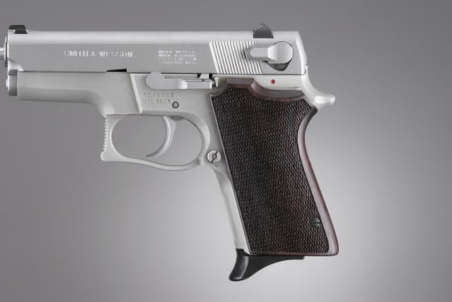 Hogue S&W 6906Shorty 40 Rosewood Checkered - Hogue