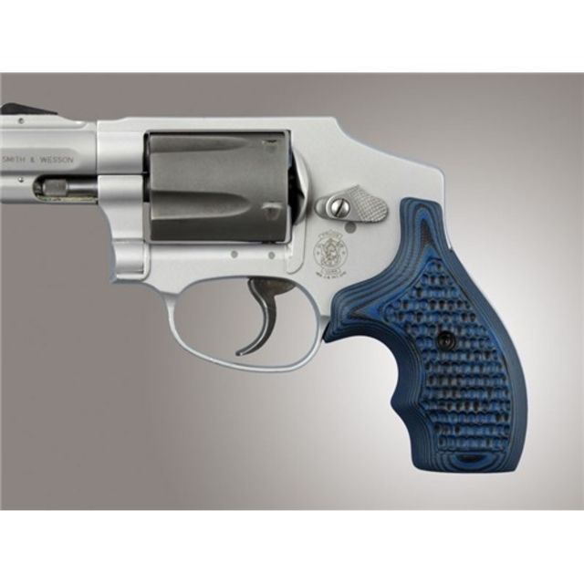 Hogue S&W J Frame Round Butt Grip Bantam Piranha G-10 G-Mascus Blue Lava 82302 - Hogue