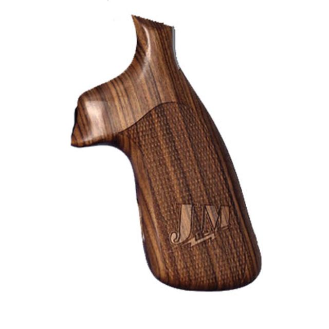 Hogue S&W Jerry Miculek Logo Series N-Frame Conversion Square Butt Grip Pau Ferro Checkered 190664 - Hogue