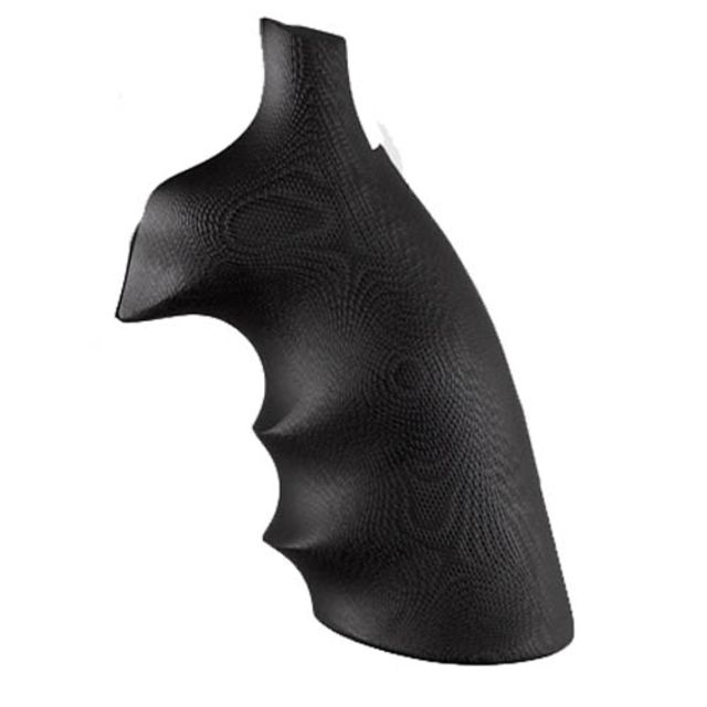 Hogue S&W K&L Conversion Finger Grooves Frame Round Butt Grip G10 Solid Black 190645 - Hogue