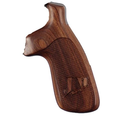 Hogue S&W K/L Frame Round Butt Grips Convert Pau Miculek CM Checkered 190647 - Hogue